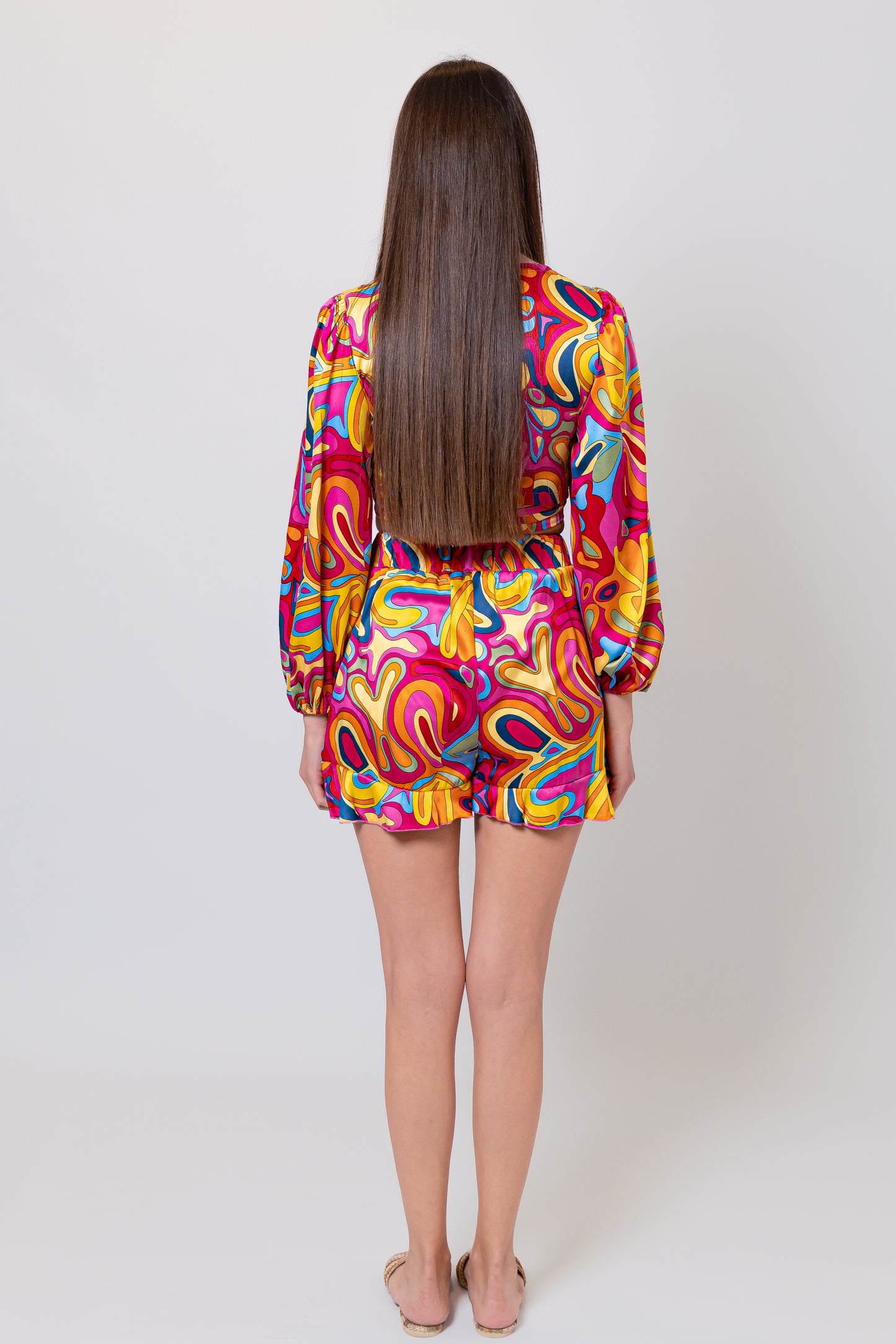 Geometrical Print Shorts