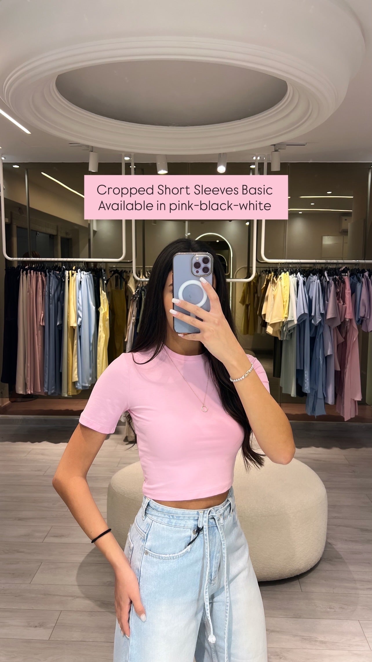 Short sleeves crop top