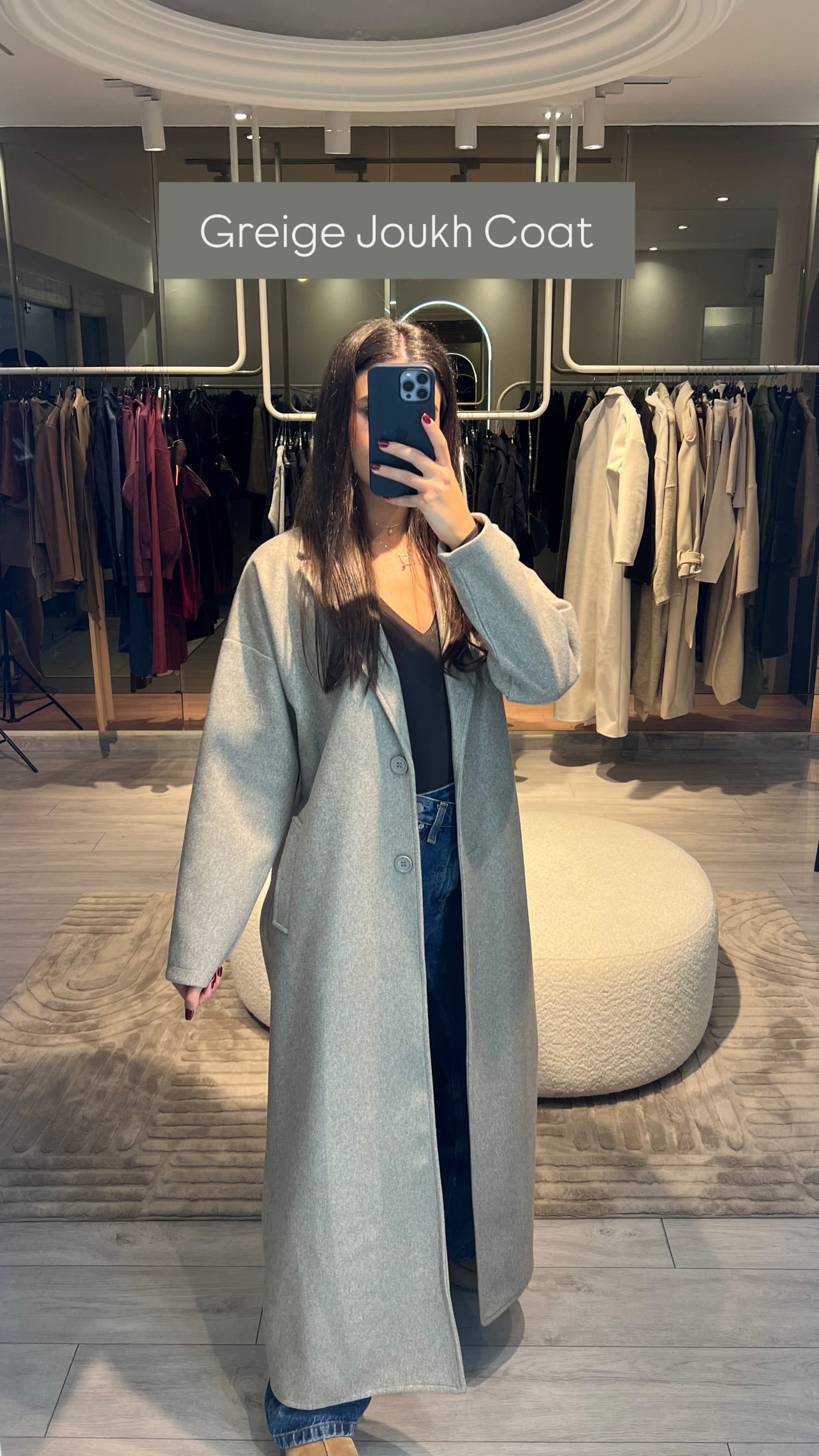 Long Joukh Coat + Scarf