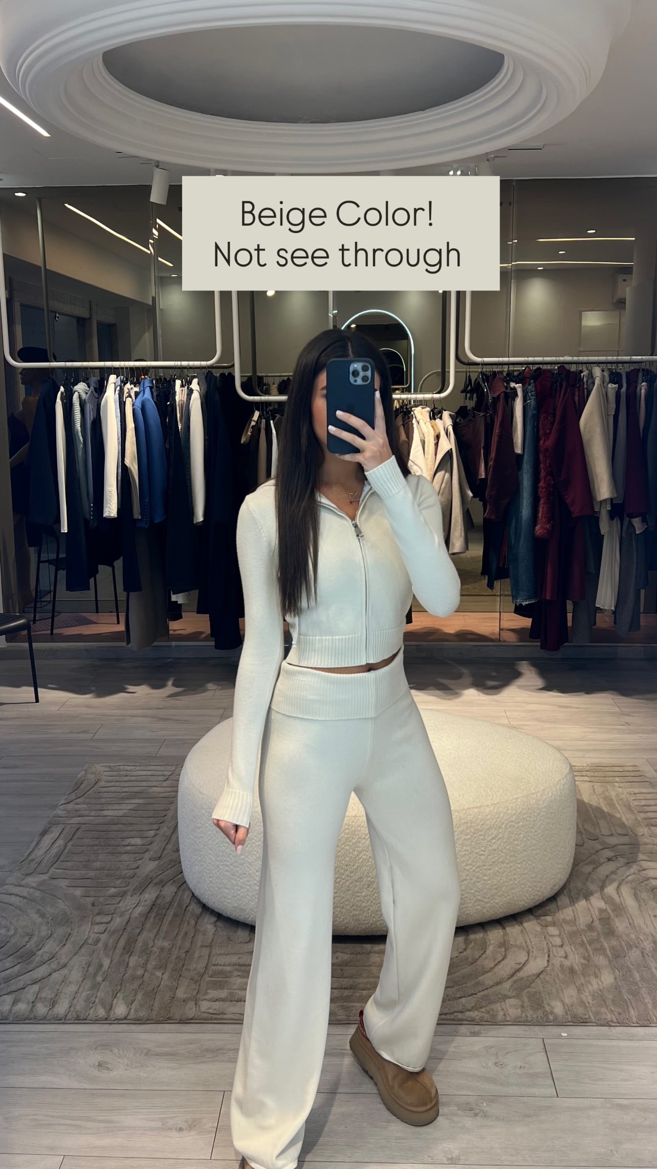 Cropped Italian Wool Set