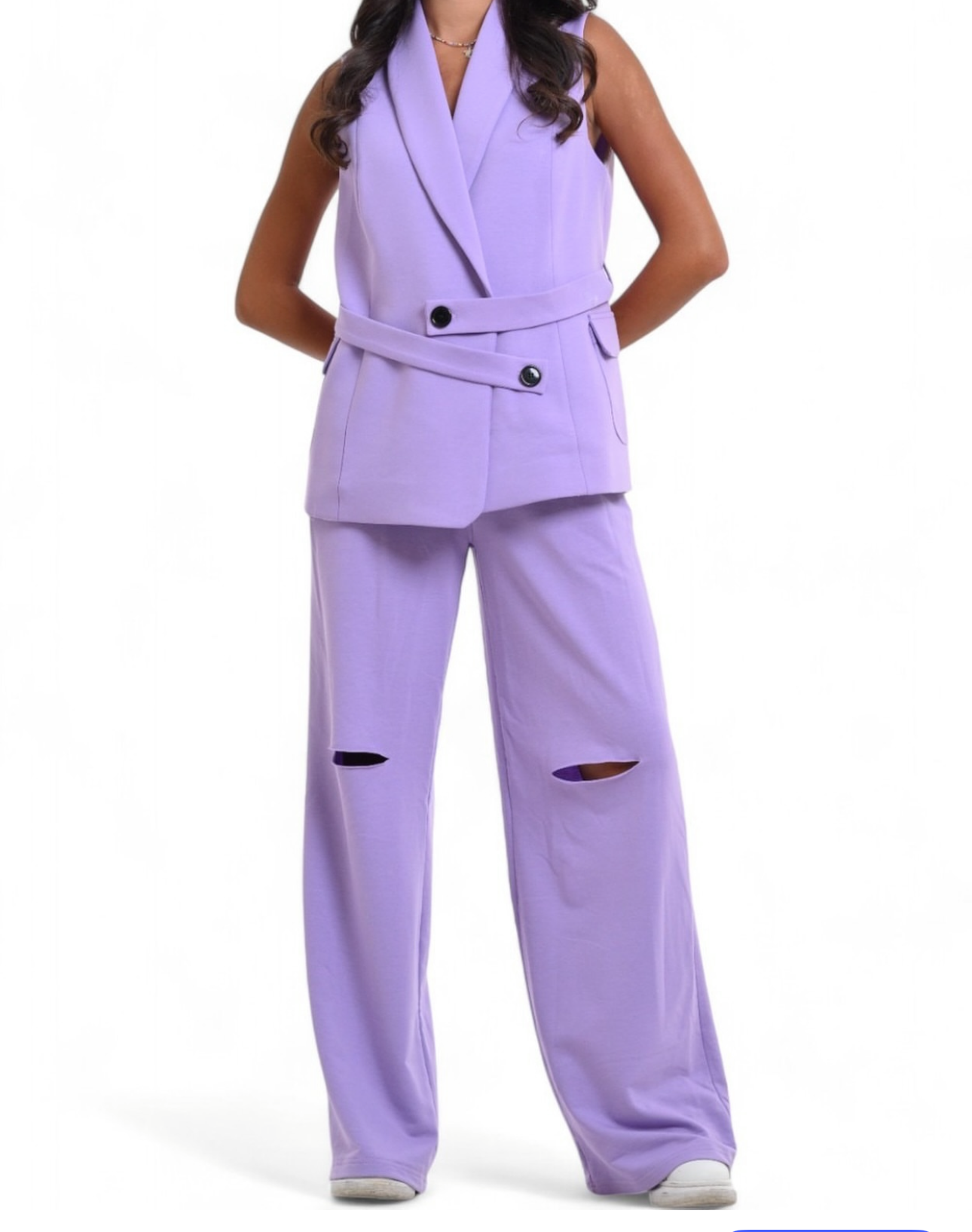 French Terry Cut Out Pants