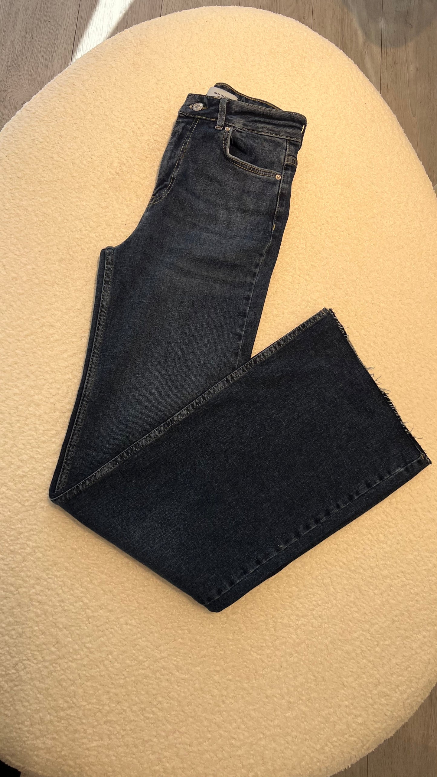 Straight cut denim boot cut