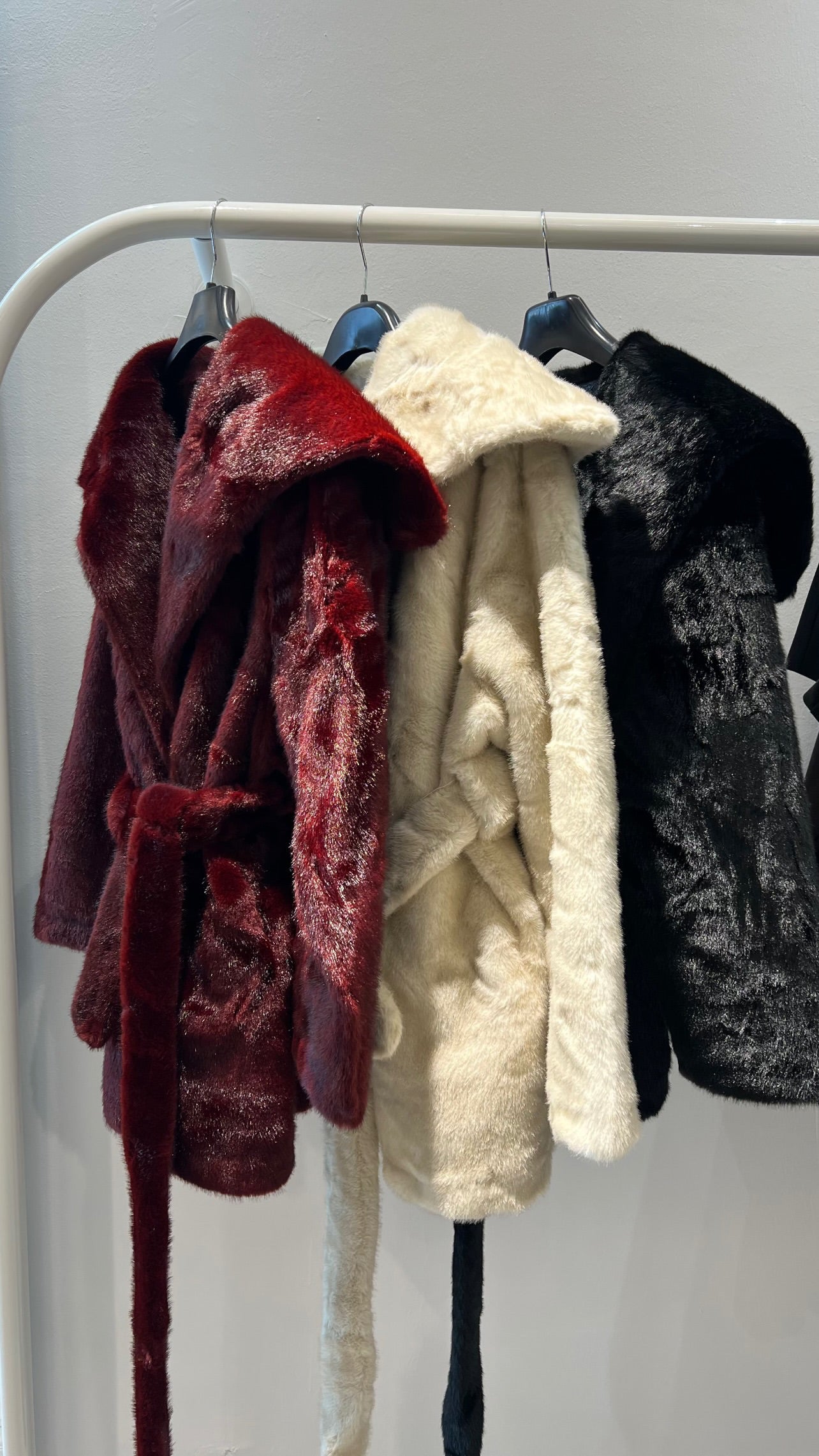 Fur Jacket with Belt