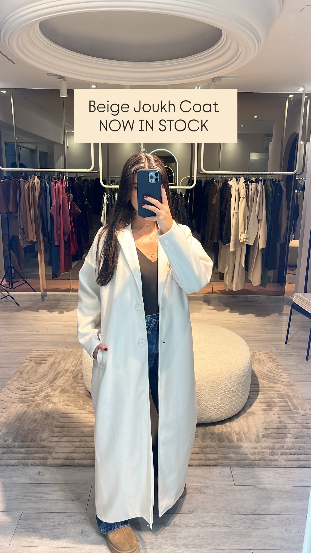 Long Joukh Coat + Scarf