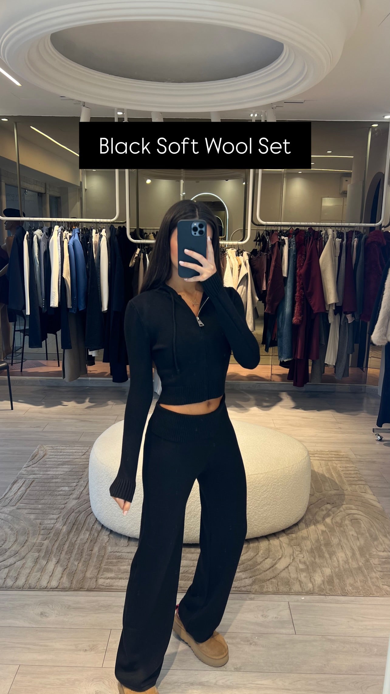 Cropped Italian Wool Set