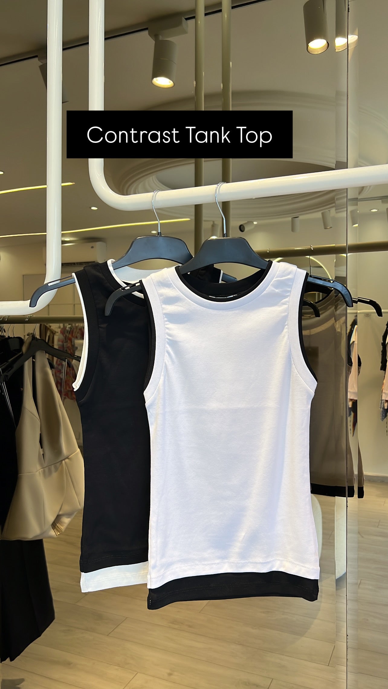 Contrast Tank Top ( Long )