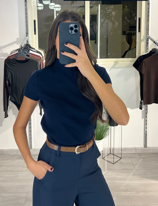 Wool Top - Short Sleeves