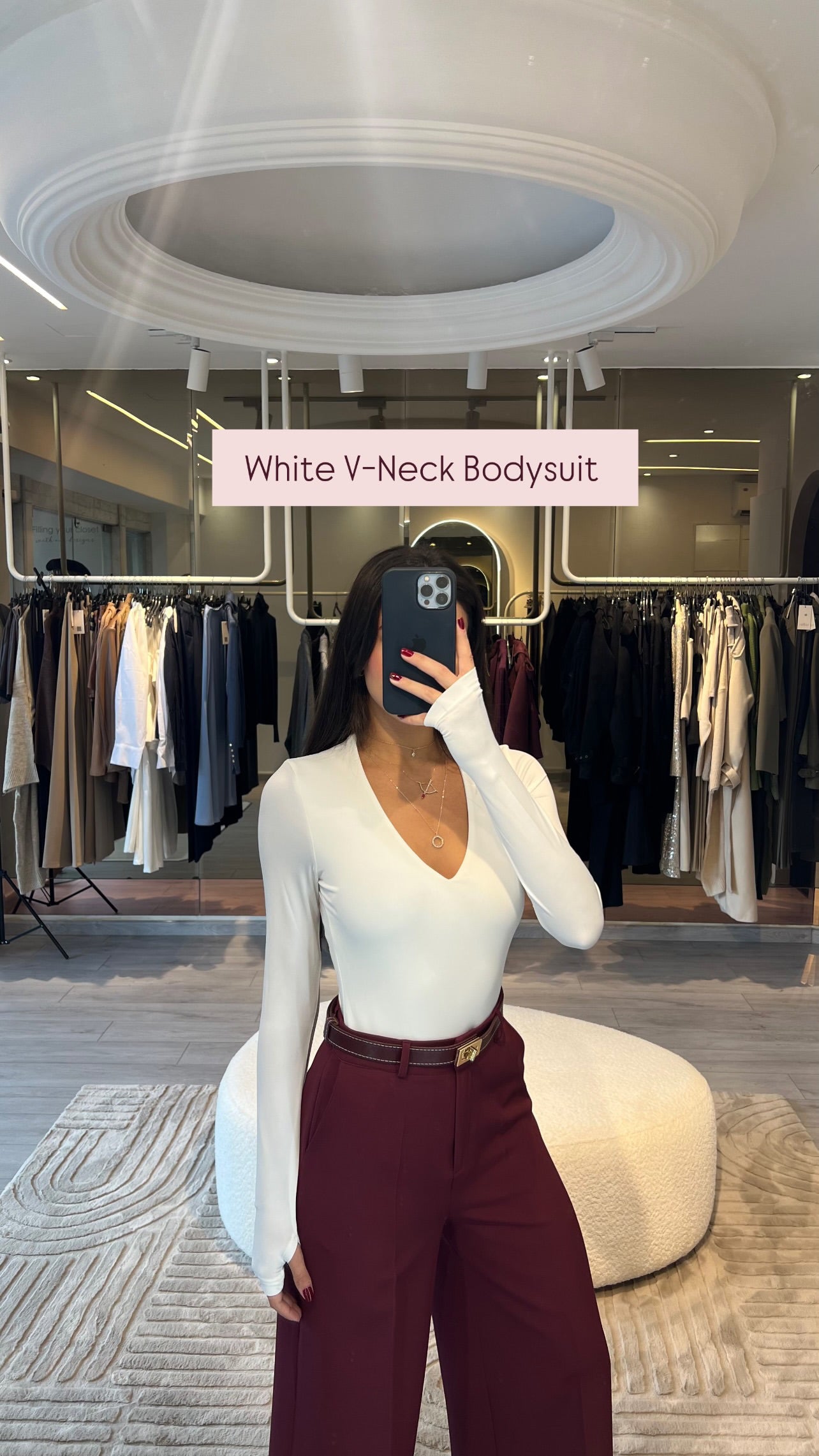 The V Neck Bodysuit