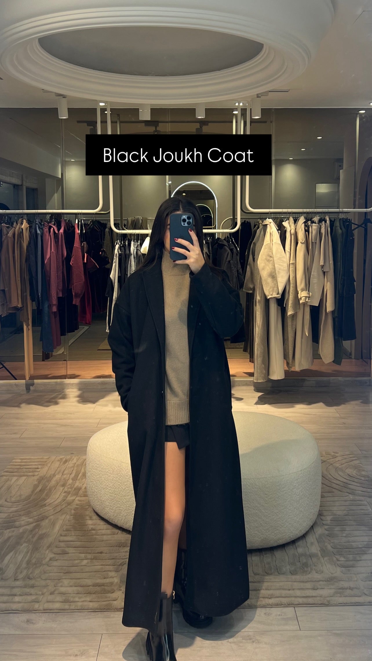 Long Joukh Coat + Scarf