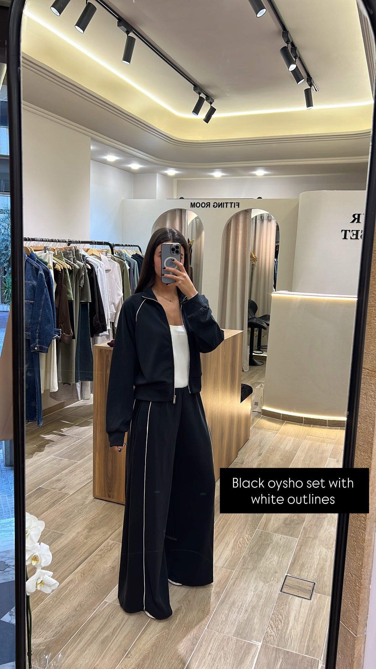 Oysho Set with White Outlines