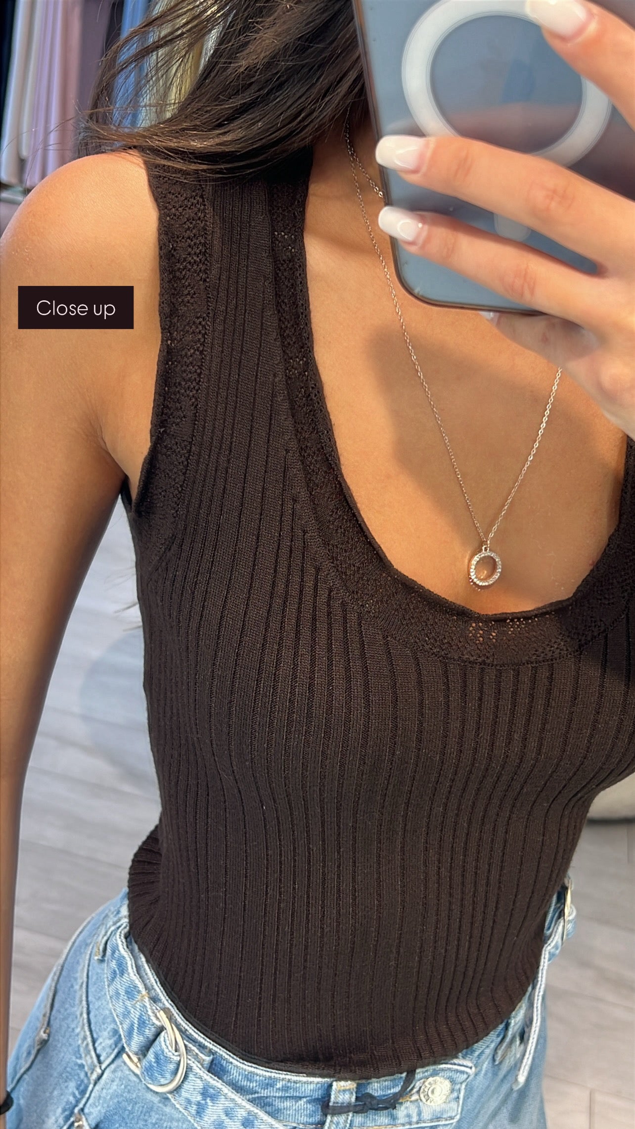 Knit brown  top