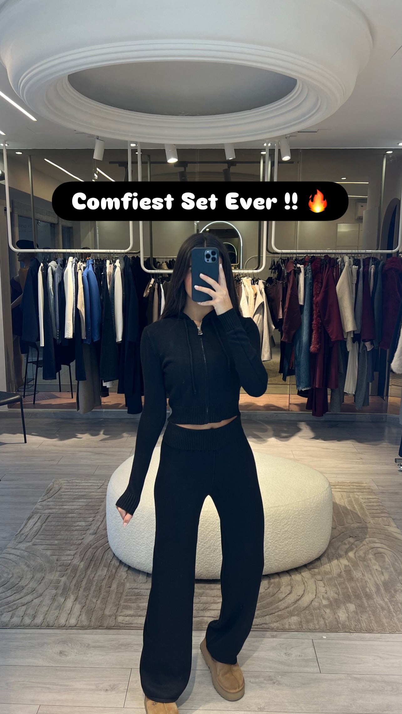 Cropped Italian Wool Set