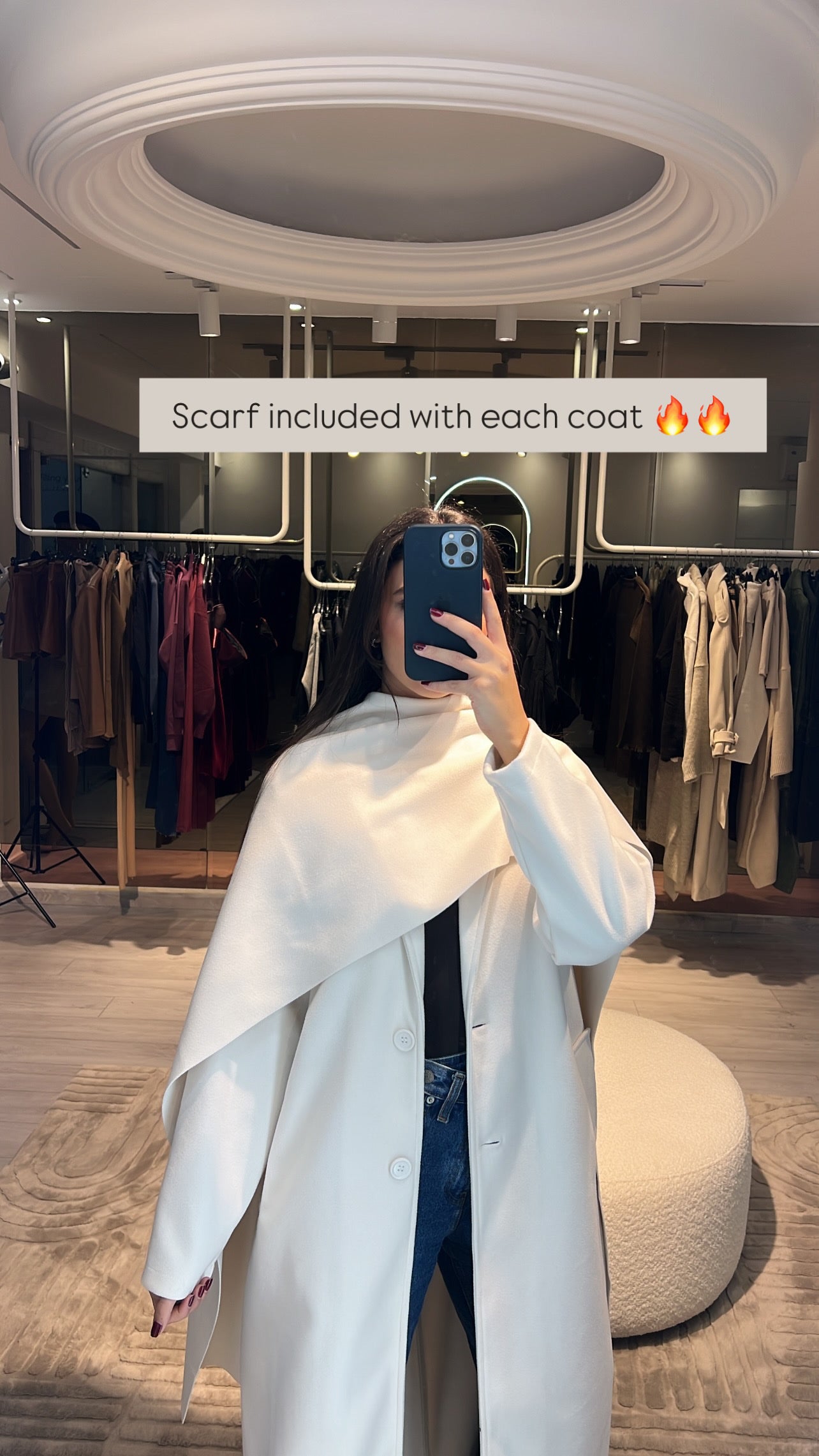 Long Joukh Coat + Scarf