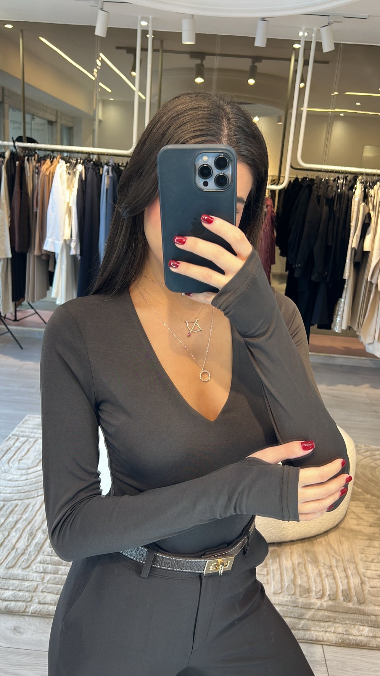 The V Neck Bodysuit