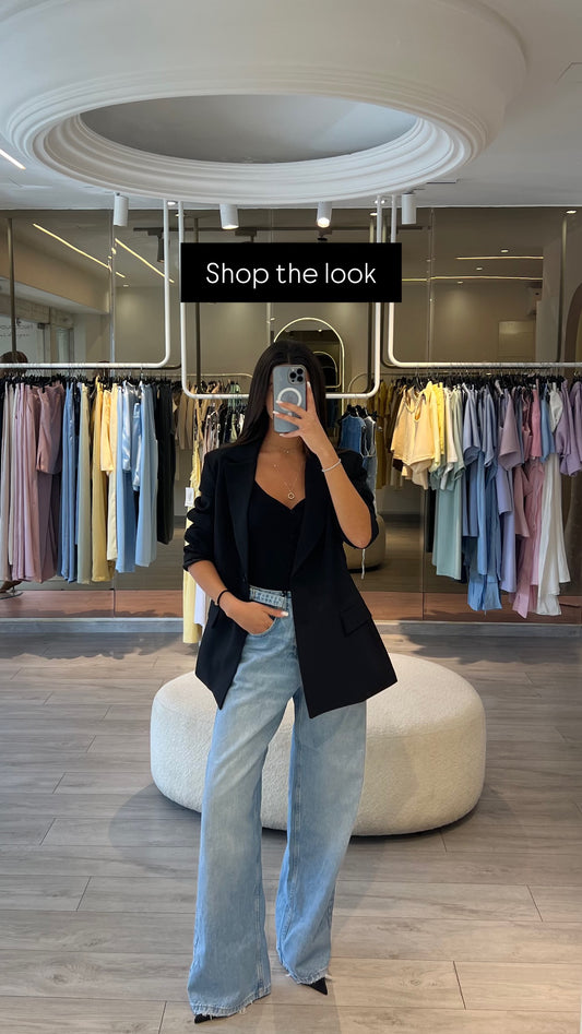 Side - Belted Denim jeans