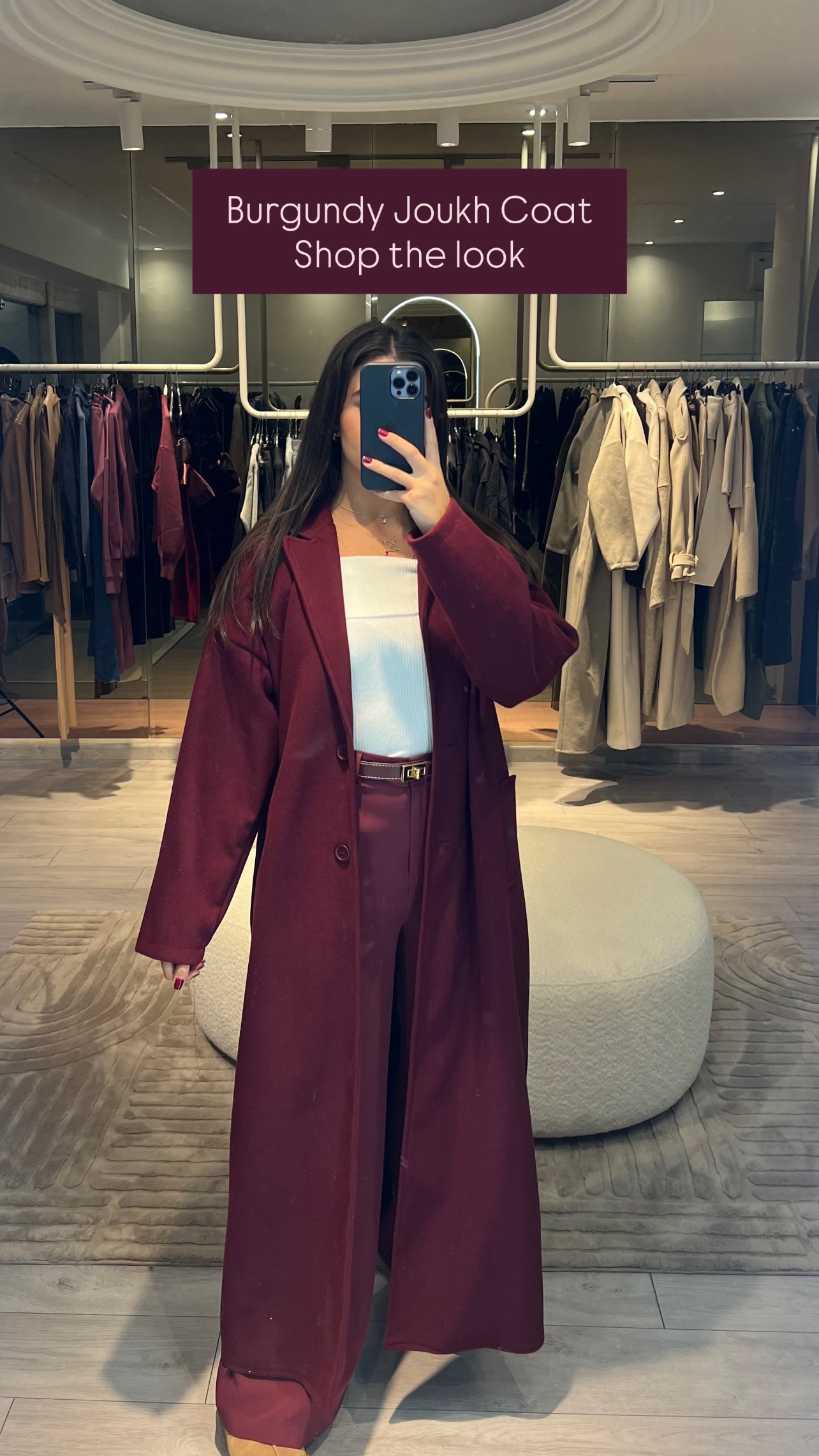 Long Joukh Coat + Scarf