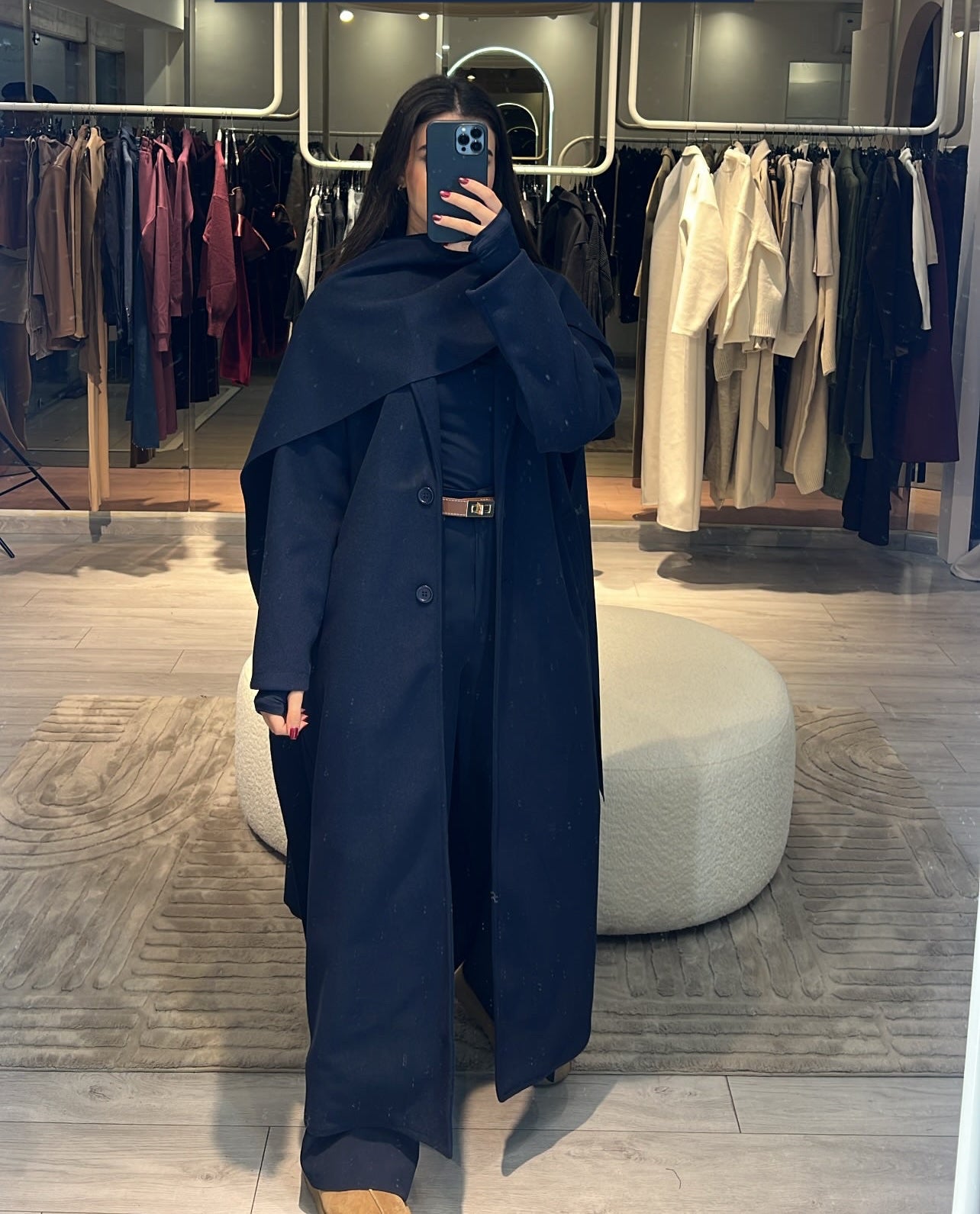 Long Joukh Coat + Scarf